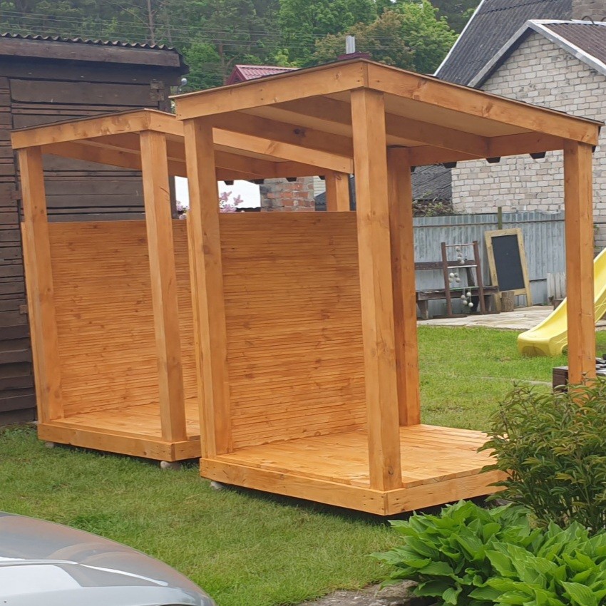 Medinės mini pavėsinės