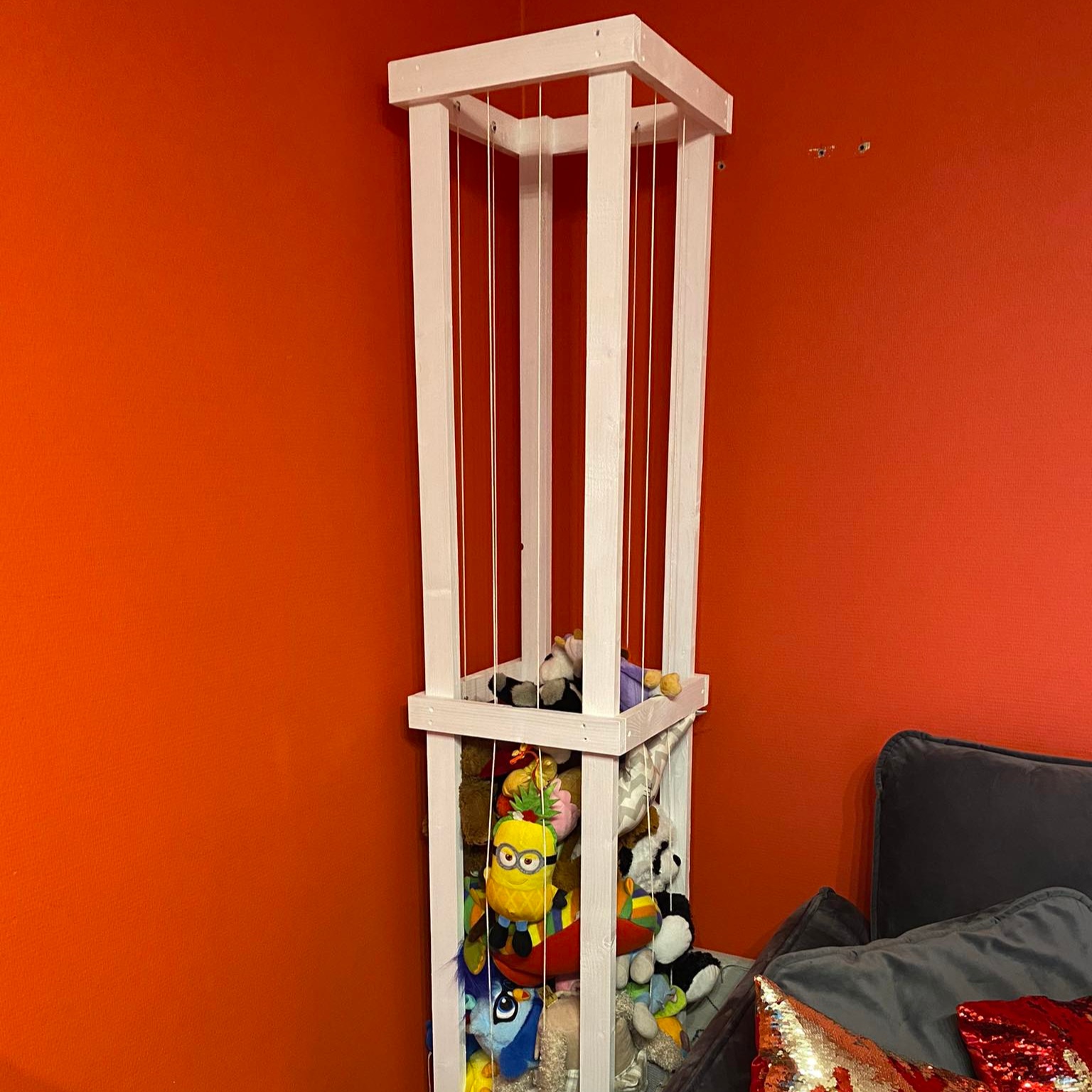 Medinė talpykla pliušiniams žaislams