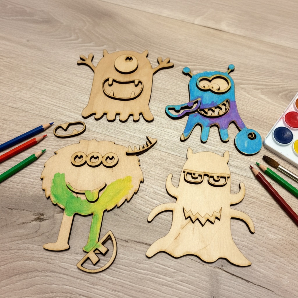 Mediniai monstriukai – rinkinys spalvinimui